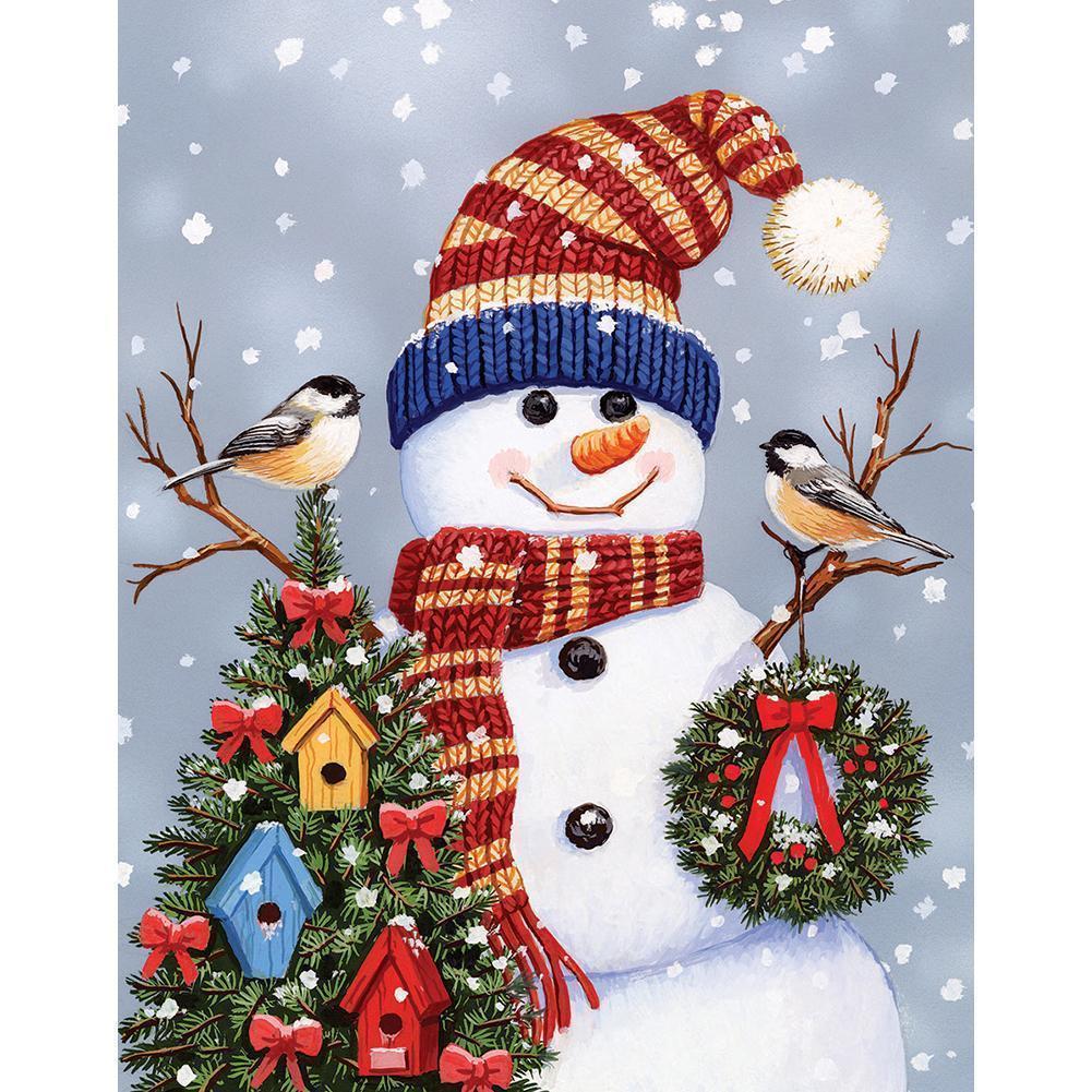 Christmas Snowman - Full Drill Diamond Painting