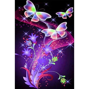 Butterfly Flower - Full Drill Diamond Painting