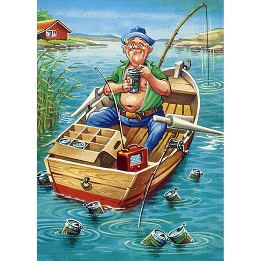 Fishing Man - Full Drill Diamond Painting