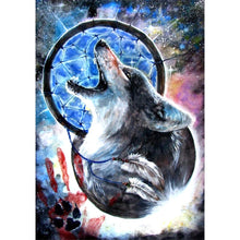 Load image into Gallery viewer, Wolf Dreamcatcher - Full Drill Diamond Painting
