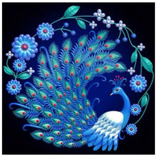 Load image into Gallery viewer, Elegant Peacock - Full Drill Diamond Painting
