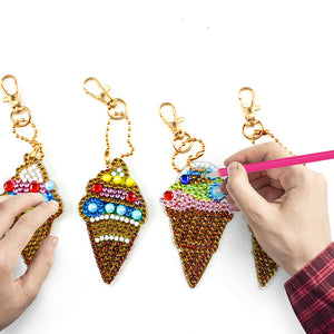 5pcs Ice Cream DIY Keychain