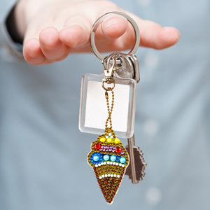 5pcs Ice Cream DIY Keychain