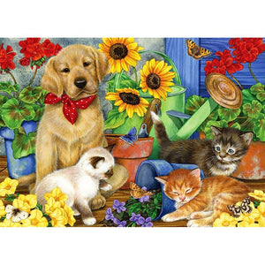 Cat and Dog - Full Drill Diamond Painting