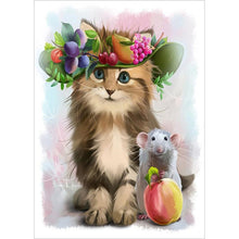 Load image into Gallery viewer, Cat Mouse - Full Drill Diamond Painting
