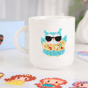 8pcs-Owl-Diamond Painting Free Stickers
