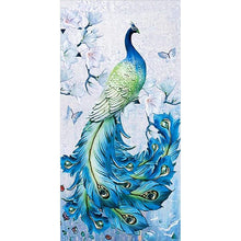 Load image into Gallery viewer, Peacock - Full Drill Diamond Painting - 45x85cm
