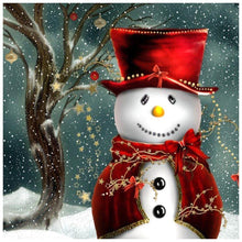 Load image into Gallery viewer, Christmas Snowman - Full Drill Diamond Painting
