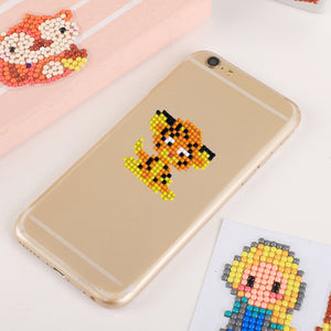 5pcs-Animal-Diamond Painting Free Stickers