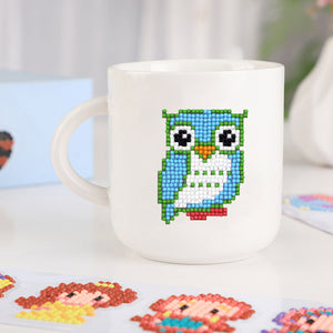 6pcs-Owl-Diamond Painting Free Stickers