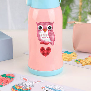 6pcs-Owl-Diamond Painting Free Stickers