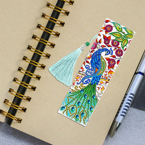 2pcs Peacock-DIY Diamond Painting Bookmark