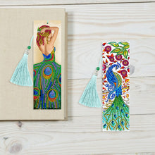 Load image into Gallery viewer, 2pcs Peacock-DIY Diamond Painting Bookmark
