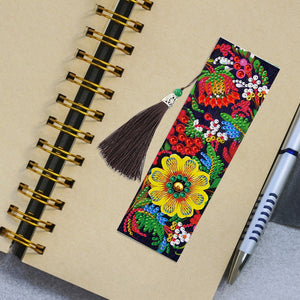 2pcs Flower-DIY Diamond Painting Bookmark