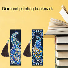 Load image into Gallery viewer, 2pcs Peacock-DIY Diamond Painting Bookmark
