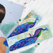 Load image into Gallery viewer, 2pcs Peacock-DIY Diamond Painting Bookmark
