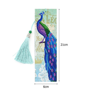 2pcs Peacock-DIY Diamond Painting Bookmark