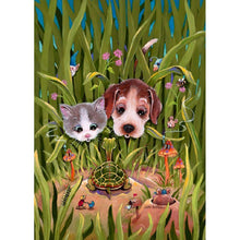 Load image into Gallery viewer, Dog and Cat - Full Drill Diamond Painting
