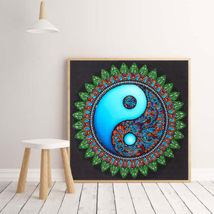 Mandala-Special Shaped Crystal Diamond Painting-30*30cm