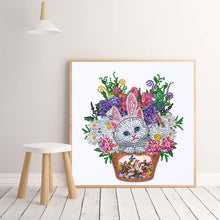 Load image into Gallery viewer, Bunny Cat-Special Shaped Crystal Diamond Painting-30*30cm
