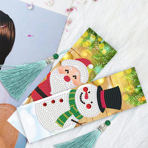 4pcs Christmas-DIY Diamond Painting Bookmark