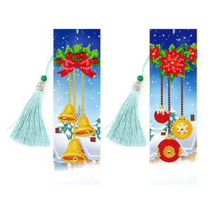 4pcs Christmas-DIY Diamond Painting Bookmark