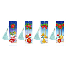 Load image into Gallery viewer, 4pcs Christmas-DIY Diamond Painting Bookmark
