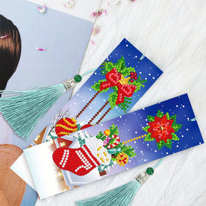 4pcs Christmas-DIY Diamond Painting Bookmark