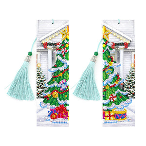 4pcs Christmas-DIY Diamond Painting Bookmark