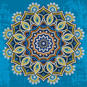 Mandala-Partial Special Luminous Diamond Painting-30x30cm