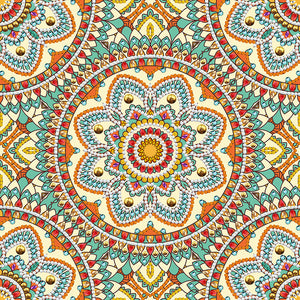 Mandala-Partial Special Luminous Diamond Painting-30x30cm