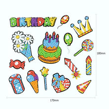 Load image into Gallery viewer, 14pcs-Birthday Cake-Diamond Painting Free Stickers
