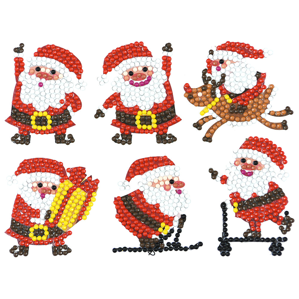 6pcs-Christmas-Diamond Painting Free Stickers