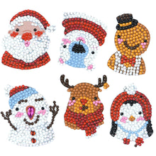 Load image into Gallery viewer, 6pcs-Christmas-Diamond Painting Free Stickers
