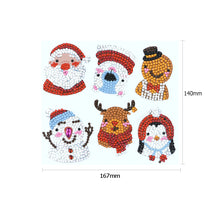 Load image into Gallery viewer, 6pcs-Christmas-Diamond Painting Free Stickers
