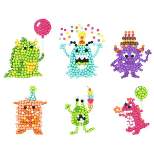 6pcs-Animal-Diamond Painting Free Stickers