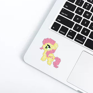 6pcs-Cartoon Horse-Diamond Painting Free Stickers