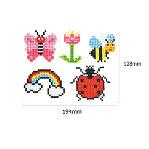 5pcs-Insect-Diamond Painting Free Stickers