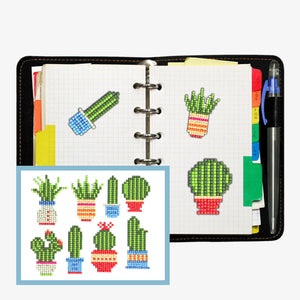 8pcs-Cactus-Diamond Painting Free Stickers