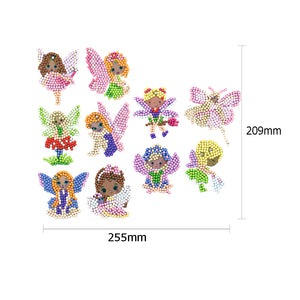 10pcs-Princess-Diamond Painting Free Stickers