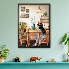 Load image into Gallery viewer, Afternoon Tea-11CT Stamped 3 Strands Cross Stitch-53x72cm
