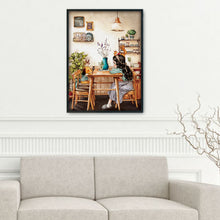 Load image into Gallery viewer, Afternoon Tea-11CT Stamped 3 Strands Cross Stitch-53x72cm
