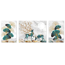 Load image into Gallery viewer, Deer Triptych-11CT Stamped 3 Strands Cross Stitch-194x96cm
