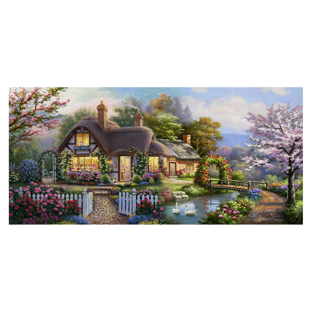 Dream Home-11CT Stamped 3 Strands Cross Stitch-149x74cm