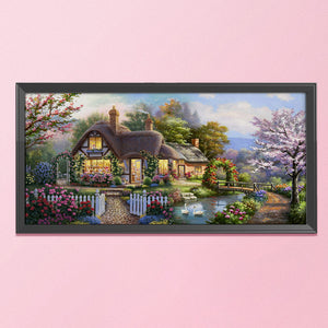 Dream Home-11CT Stamped 3 Strands Cross Stitch-149x74cm