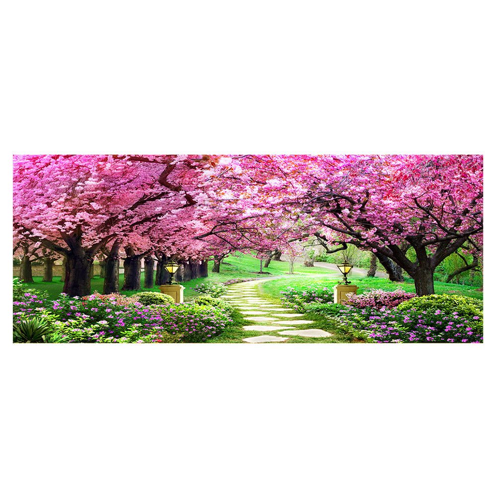 Cherry Garden-11CT Stamped 3 Strands Cross Stitch-149x66cm