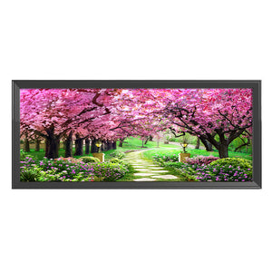 Cherry Garden-11CT Stamped 3 Strands Cross Stitch-149x66cm