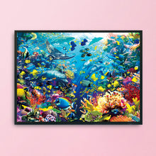 Load image into Gallery viewer, The Underwater World-11CT Stamped 3 Strands Cross Stitch-100x73cm
