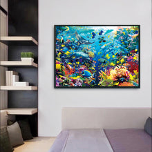 Load image into Gallery viewer, The Underwater World-11CT Stamped 3 Strands Cross Stitch-100x73cm
