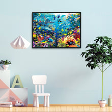 Load image into Gallery viewer, The Underwater World-11CT Stamped 3 Strands Cross Stitch-100x73cm
